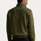 Polo DOUBLE-KNIT QUARTER-ZIP PULLOVER - Sweatshirt - company olive