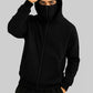 Black Balaclava Double Zip Oversized Hoodie Limited stock