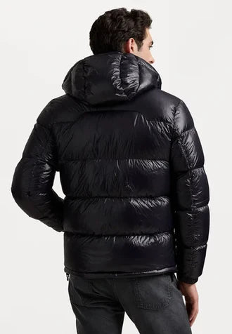 Polo THE GORHAM GLOSSED DOWN JACKET - Down jackets - black