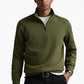 Polo DOUBLE-KNIT QUARTER-ZIP PULLOVER - Sweatshirt - company olive