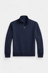 Polo DOUBLE-KNIT QUARTER-ZIP PULLOVER - Sweatshirt - aviator navy