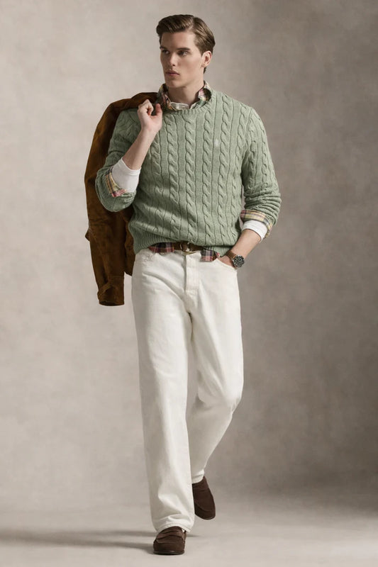 Cable-Knit Cotton Jumper