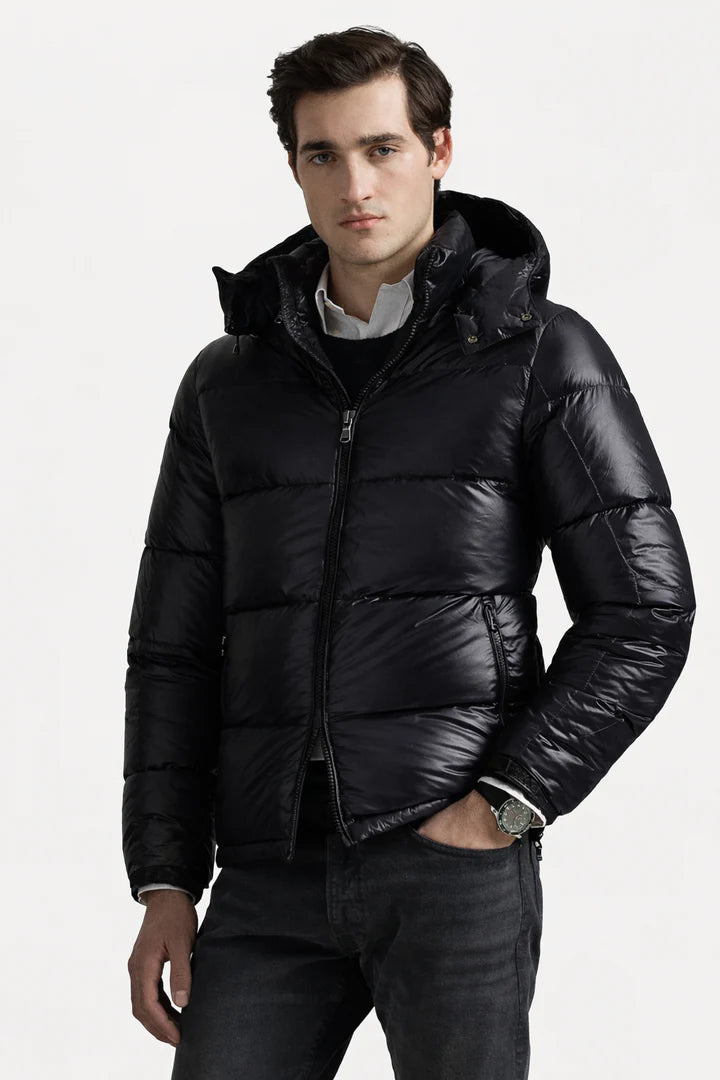 Polo THE GORHAM GLOSSED DOWN JACKET - Down jackets - black