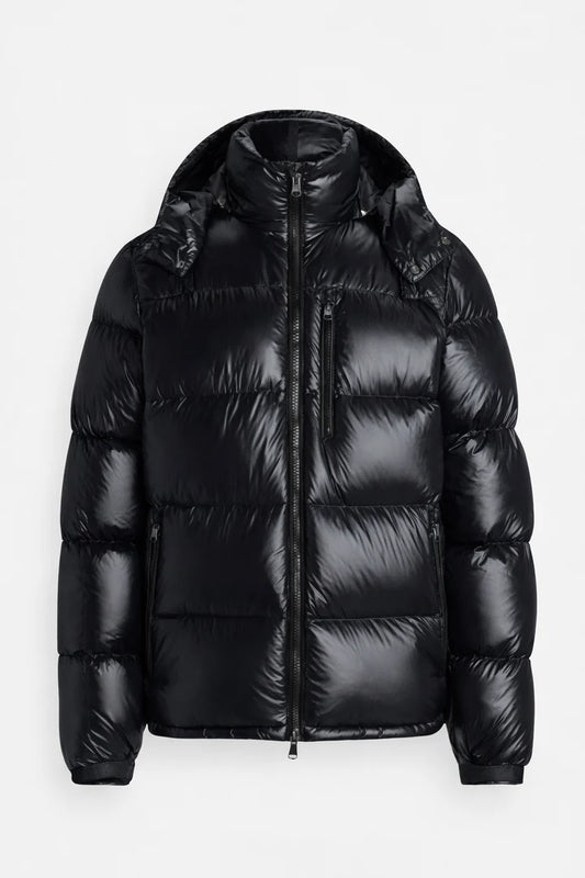 Polo THE GORHAM GLOSSED DOWN JACKET - Down jackets - black