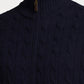 Polo CABLE-KNIT COTTON FULL-ZIP JUMPER - Cardigan - hunter navy