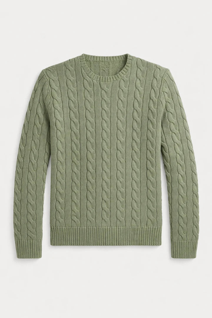 Cable-Knit Cotton Jumper