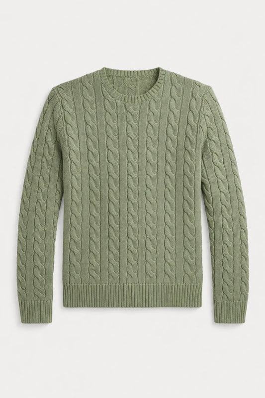 Cable-Knit Cotton Jumper