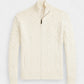 Polo CABLE-KNIT COTTON FULL-ZIP JUMPER - Cardigan - andover cream  No reviews
