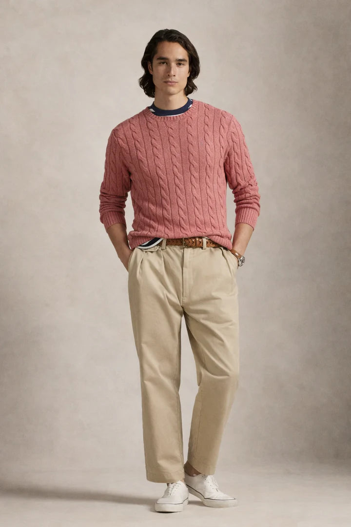 Cable-Knit Cotton Jumper