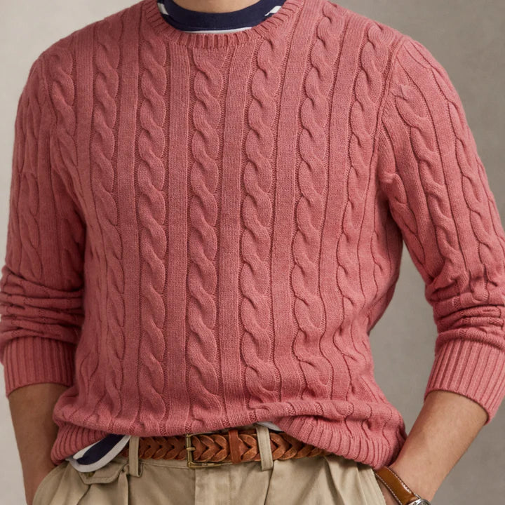 Cable-Knit Cotton Jumper