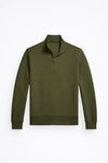 Polo DOUBLE-KNIT QUARTER-ZIP PULLOVER - Sweatshirt - company olive