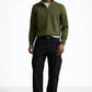 Polo DOUBLE-KNIT QUARTER-ZIP PULLOVER - Sweatshirt - company olive