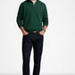 Polo DOUBLE-KNIT QUARTER-ZIP PULLOVER - Sweatshirt - vintage pine