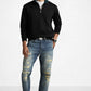 Polo THE RL QUARTER ZIP SWEATSHIRT - Sweatshirt - black
