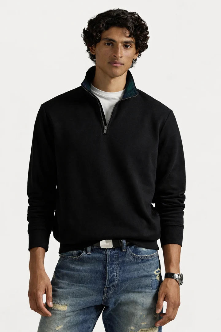 Polo THE RL QUARTER ZIP SWEATSHIRT - Sweatshirt - black