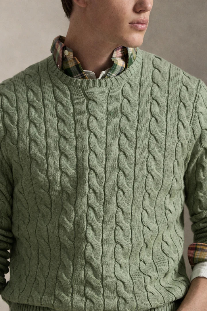 Cable-Knit Cotton Jumper